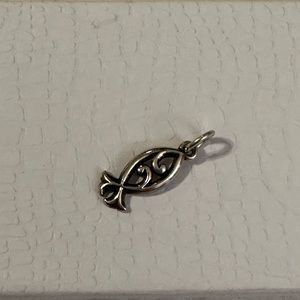 Retired James Avery Scrolled Ichthus Charm